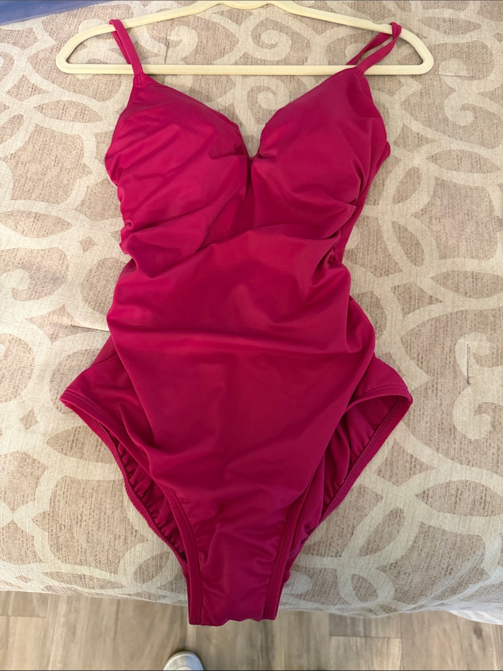 NWOT One-Piece Swim Suit - Fuchsia Pink Sz 8-10